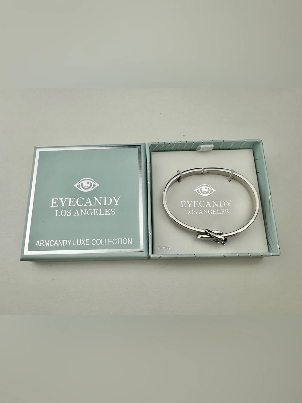 NWT Eye Candy Teresa Silver Belt Cuff Bracelet